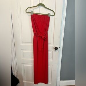 ASOS Strapless Red Dress